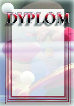 Dyplomy tenis stołowy Dyplomy tenis stołowy