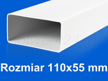 Kanały i kształtki płaskie 110x55 mm Kanały i kształtki płaskie 110x55 mm