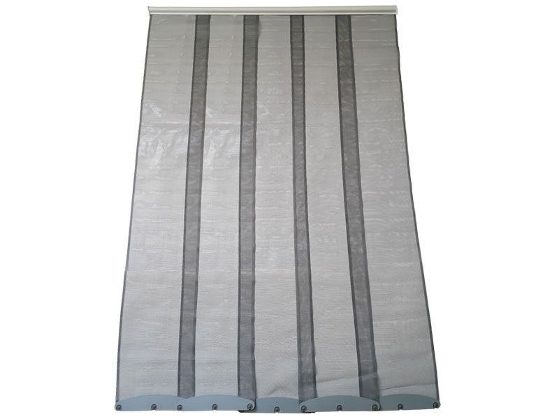 Moskitiera na drzwi zasłona delux szara 120x240cm