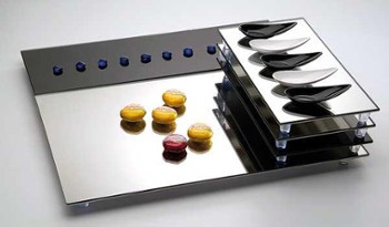 Taca lustrzana GN 1/3 - srebrna