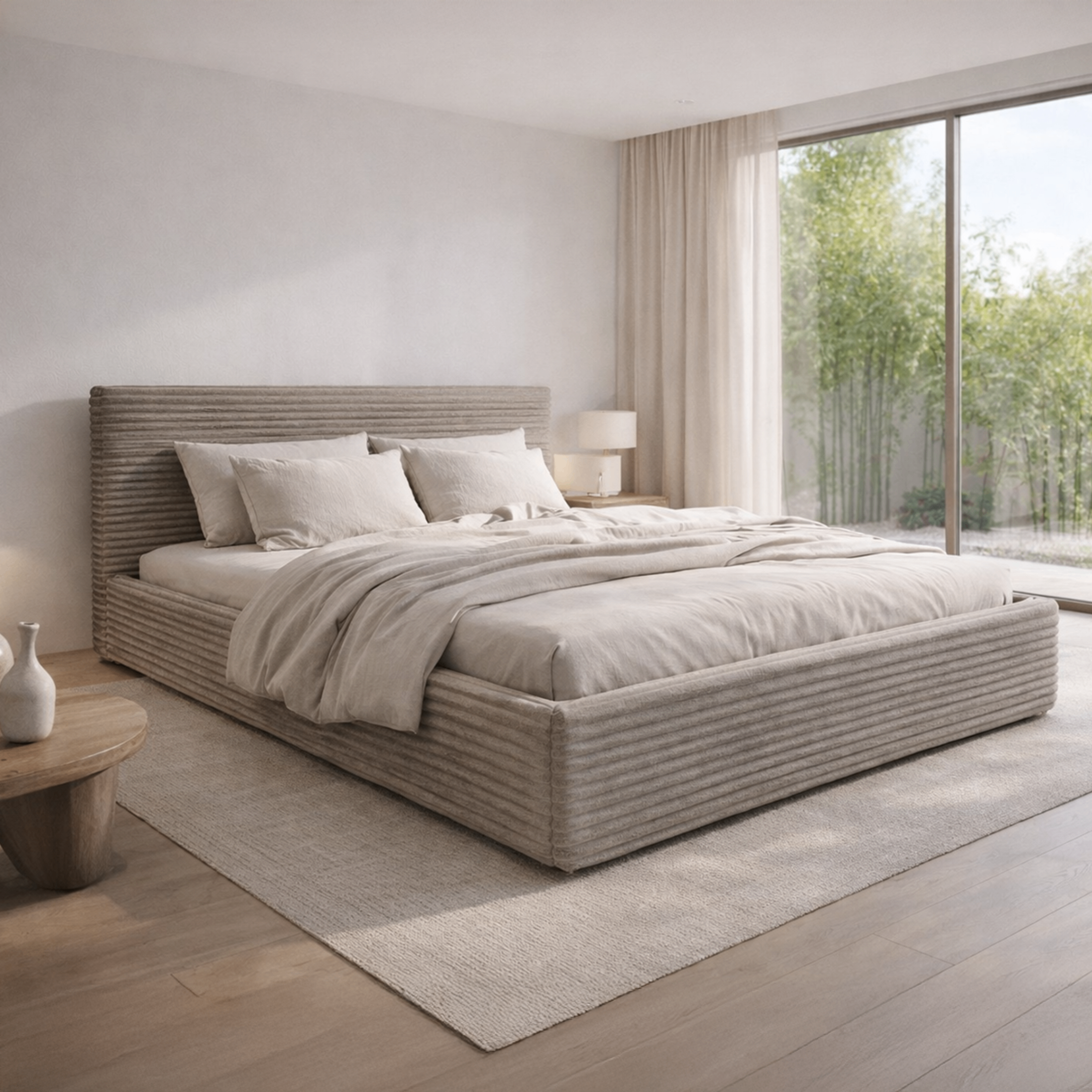 LT100 Łóżko Cordo 140x2x80 taupe