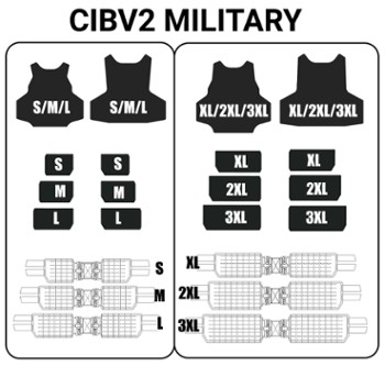CIBV2/3 Cummerbund Insert K2O2 SET 2XL (Photo 2)